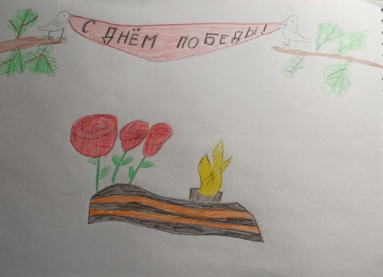 Рисунки ко Дню Победы.